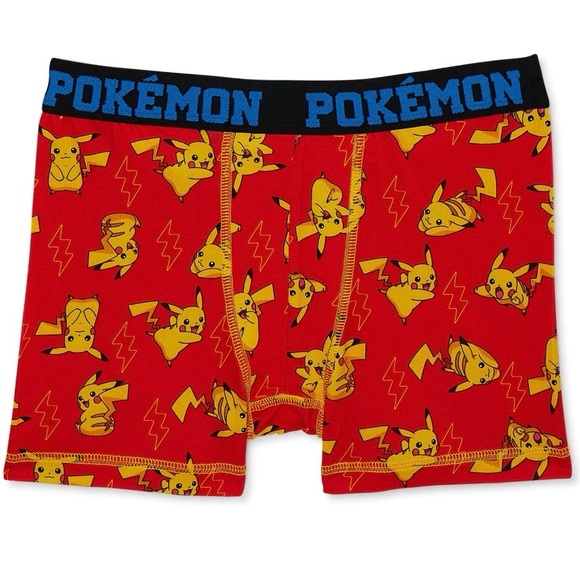 New Pokémon Boy’s Athletic Boxer Briefs 3 pack / Size 4 - Picture 9 of 10
